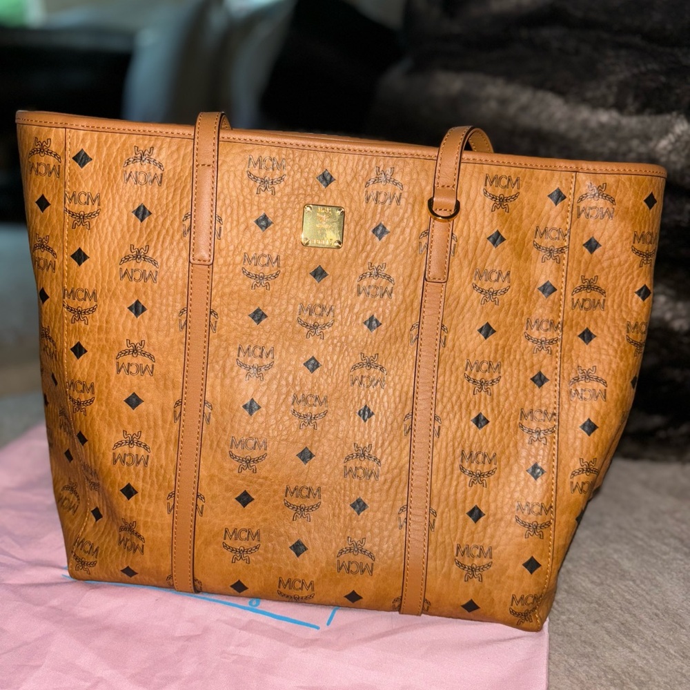 MCM Visetos Coated Canvas TOTE